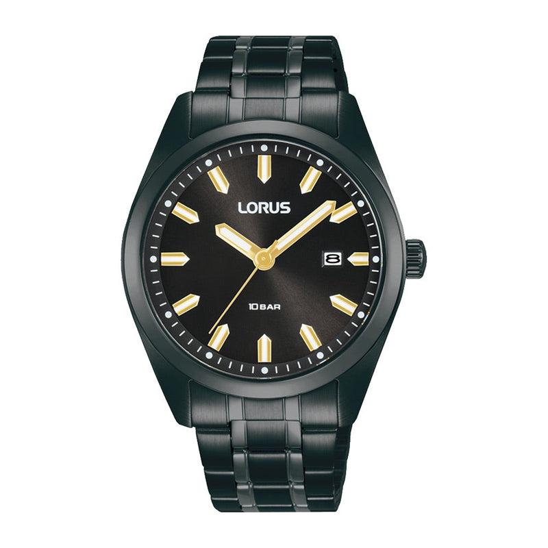 Lorus Gents Black 3 Hands Watch