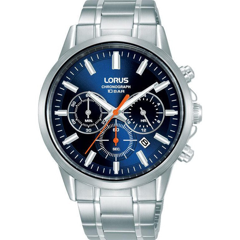 Lorus Gents Blue Dial Chronograph Watch - Main Image