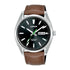 Lorus Gents Brown Leather Automatic Watch