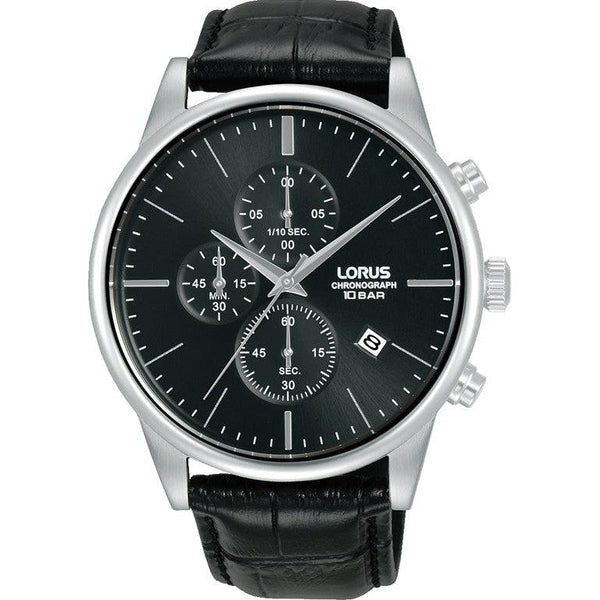 Lorus Gents Chronograph Leather Strap Watch