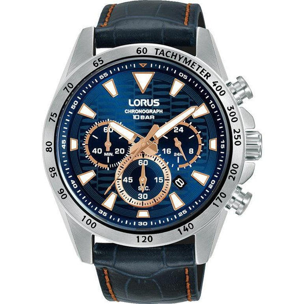 Lorus Gents Chronograph Leather Strap Watch