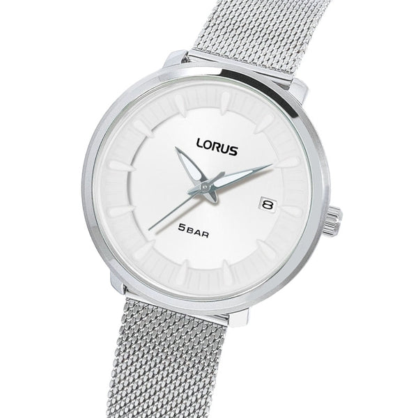 Lorus Ladies Analog White Dial Watch