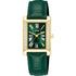 Lorus Ladies Rectangle Green Dial Leather Strap Watch