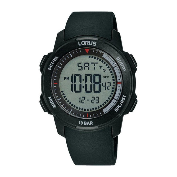 Lorus Mens Black Digits Dial Sports Watch