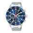 Lorus Mens Dark Blue Sunray Dial Sports Watch