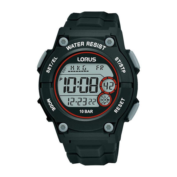 Lorus Gents Black Digits Digital Watch